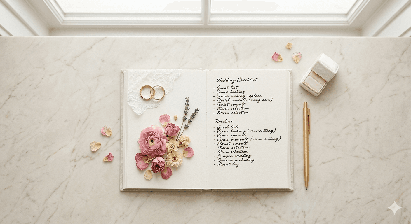 Wedding planning checklist